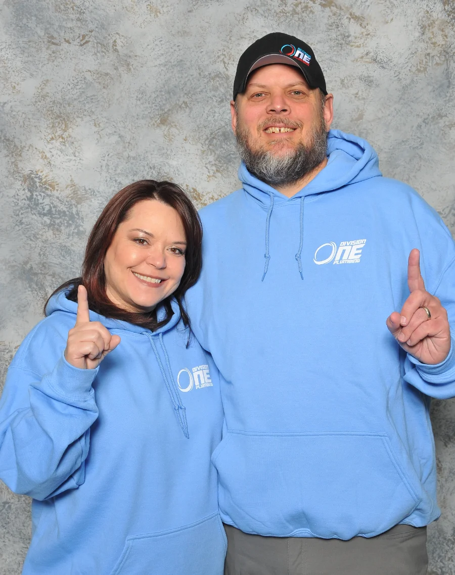 Division One Plumbing Owners Dave & Sheila Harrison